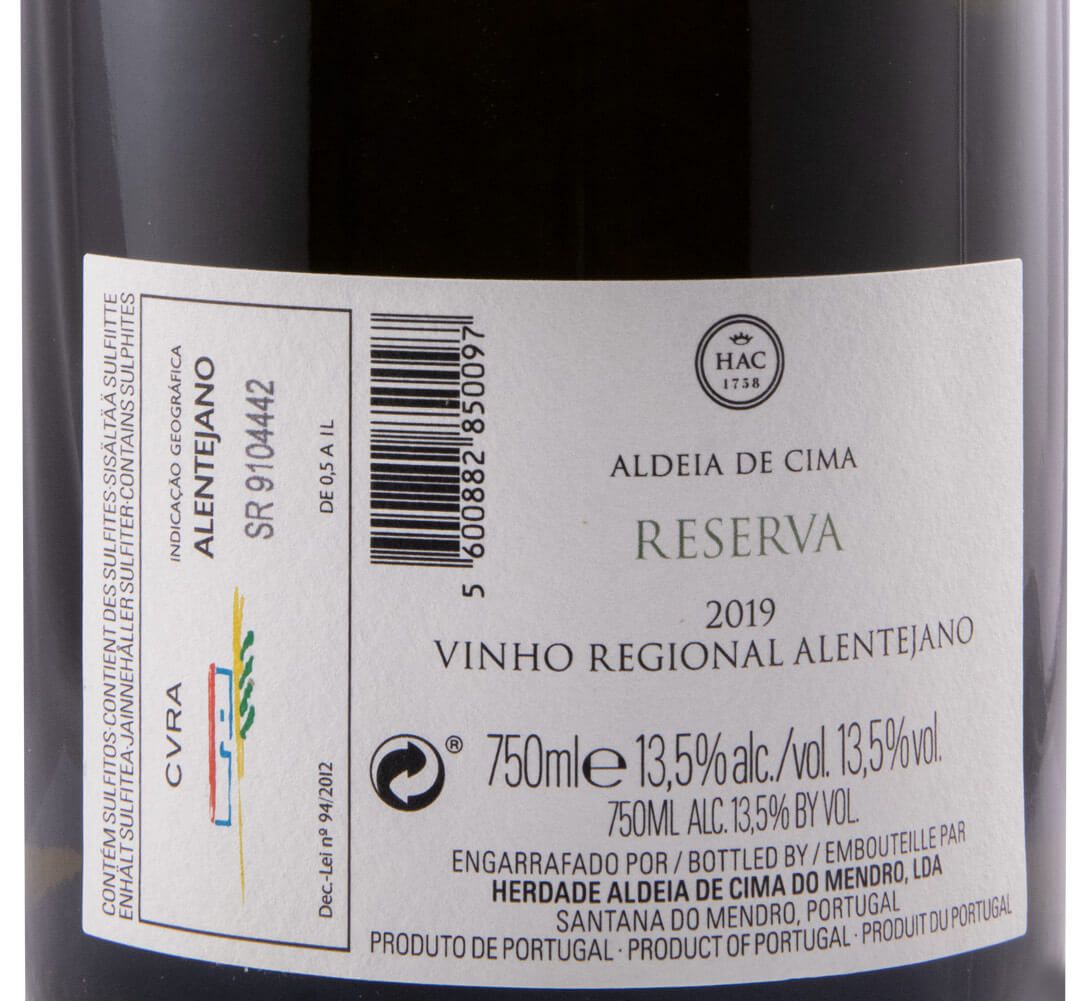 2019 Herdade Aldeia de Cima Reserva white