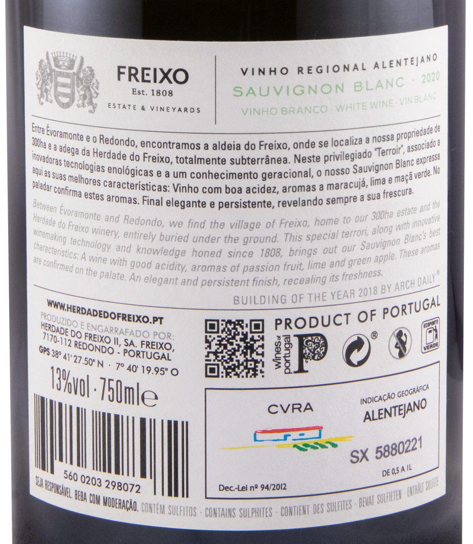 2020 Herdade do Freixo Sauvignon Blanc branco