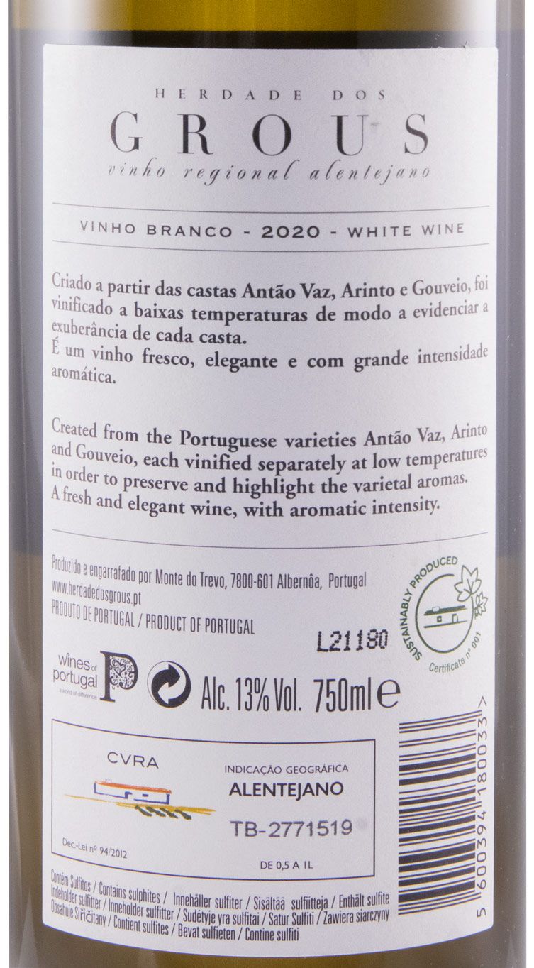 2020 Herdade dos Grous branco