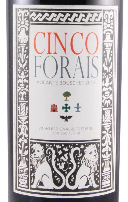 2017 Cinco Forais Alicante Bouschet Reserva tinto