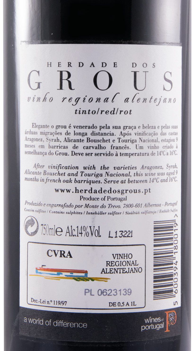 2011 Herdade dos Grous red