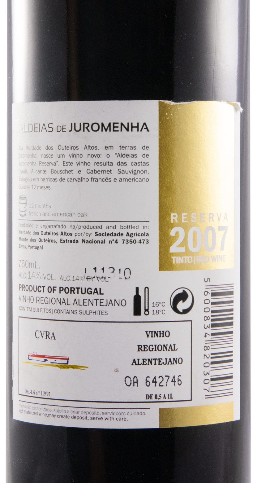 2007 Aldeias de Juromenha Reserva tinto