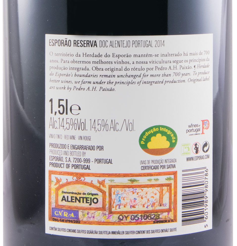 2014 Esporão Reserva tinto 1,5L