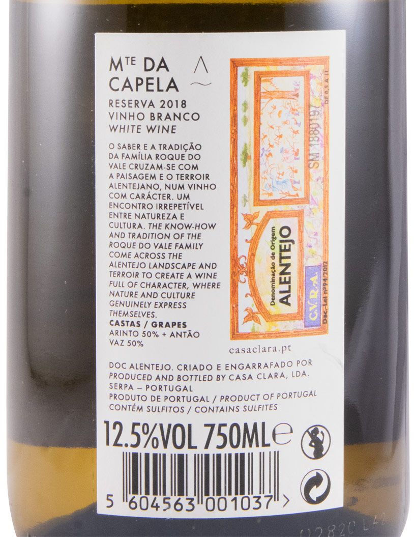 2018 Monte da Capela Reserva branco