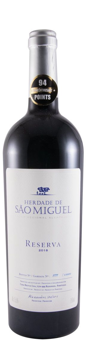 2018 Herdade de São Miguel Reserva red