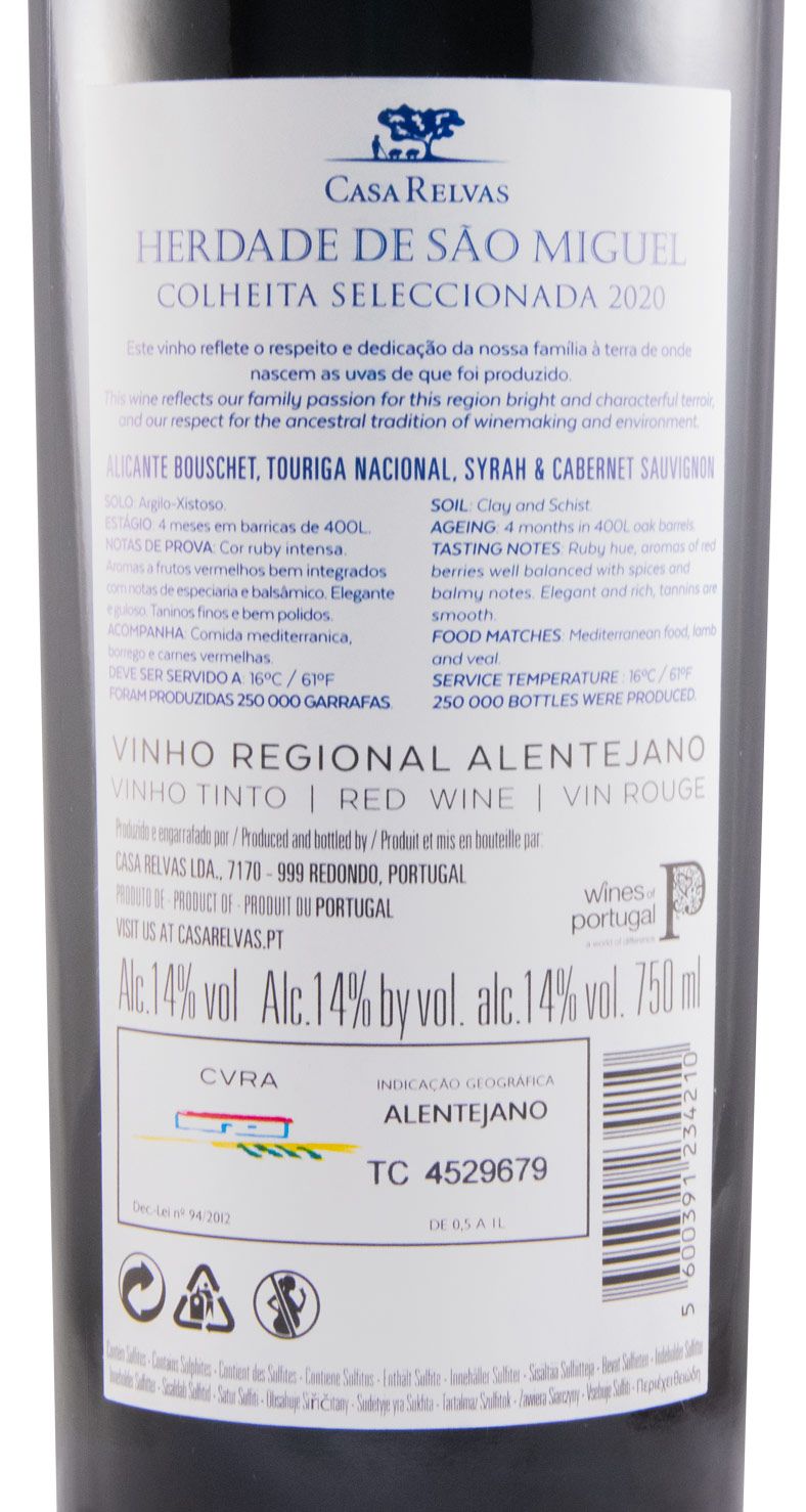2020 Herdade de São Miguel Colheita Seleccionada tinto