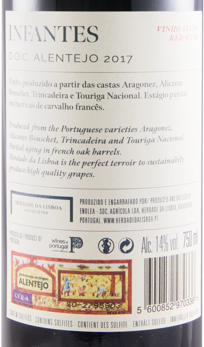 2017 Herdade da Lisboa Infantes red