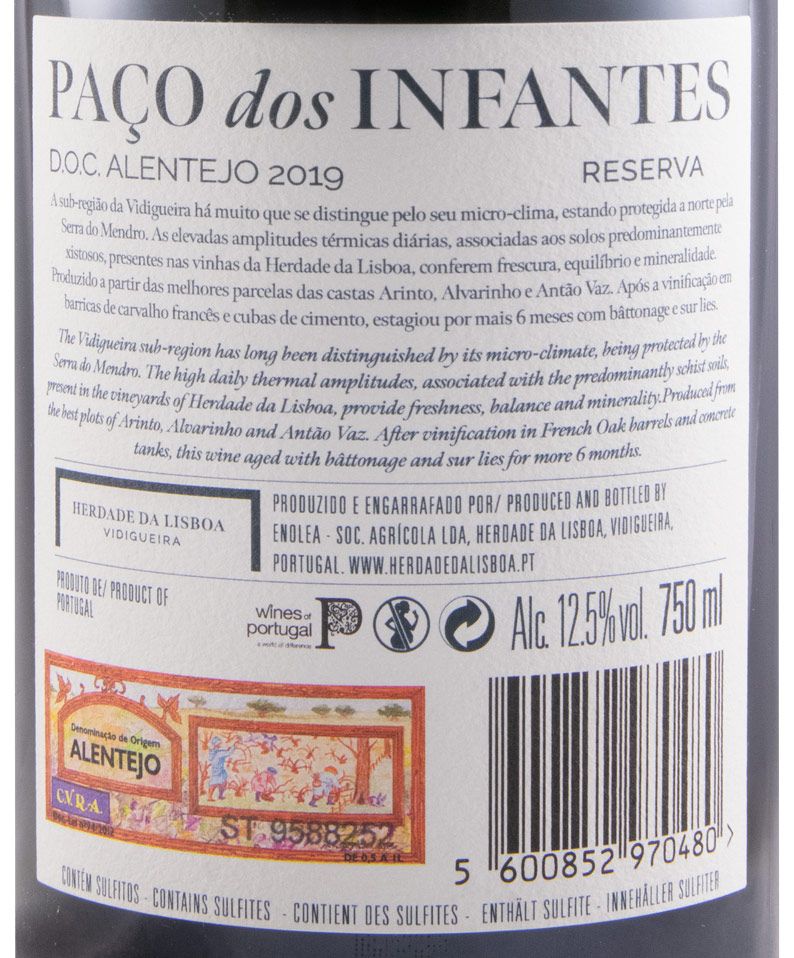 2019 Herdade da Lisboa Paço dos Infantes Reserva white