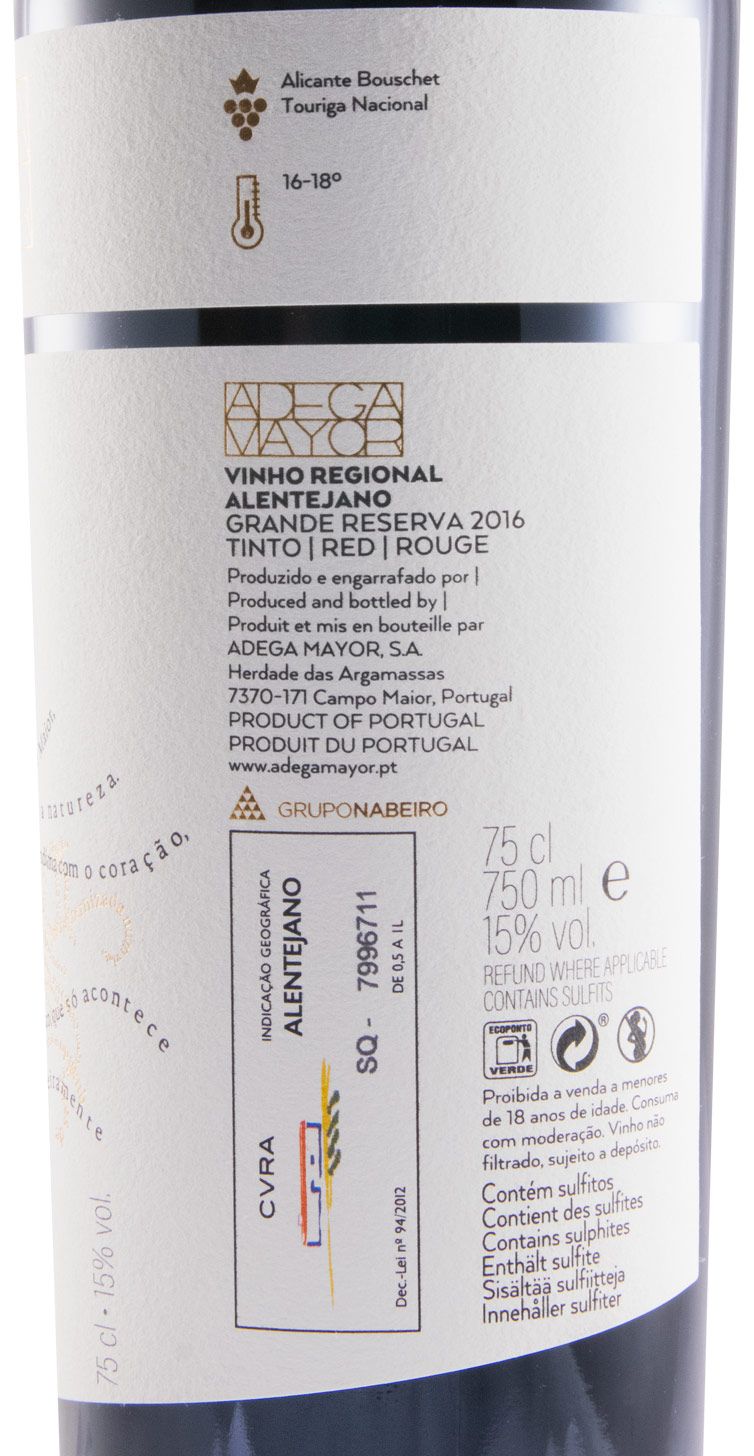 2016 Adega Mayor Grande Reserva Pai Chão tinto