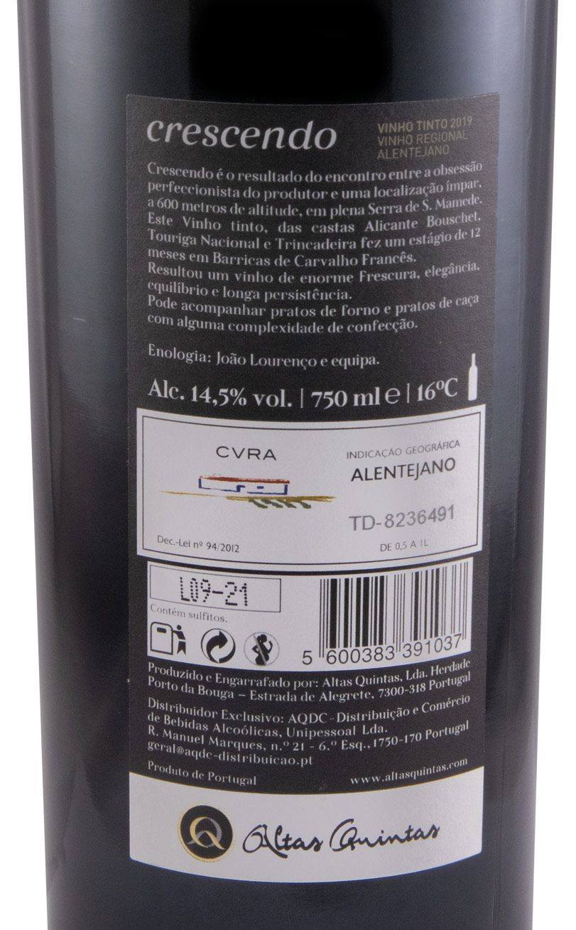 2019 Altas Quintas Crescendo red