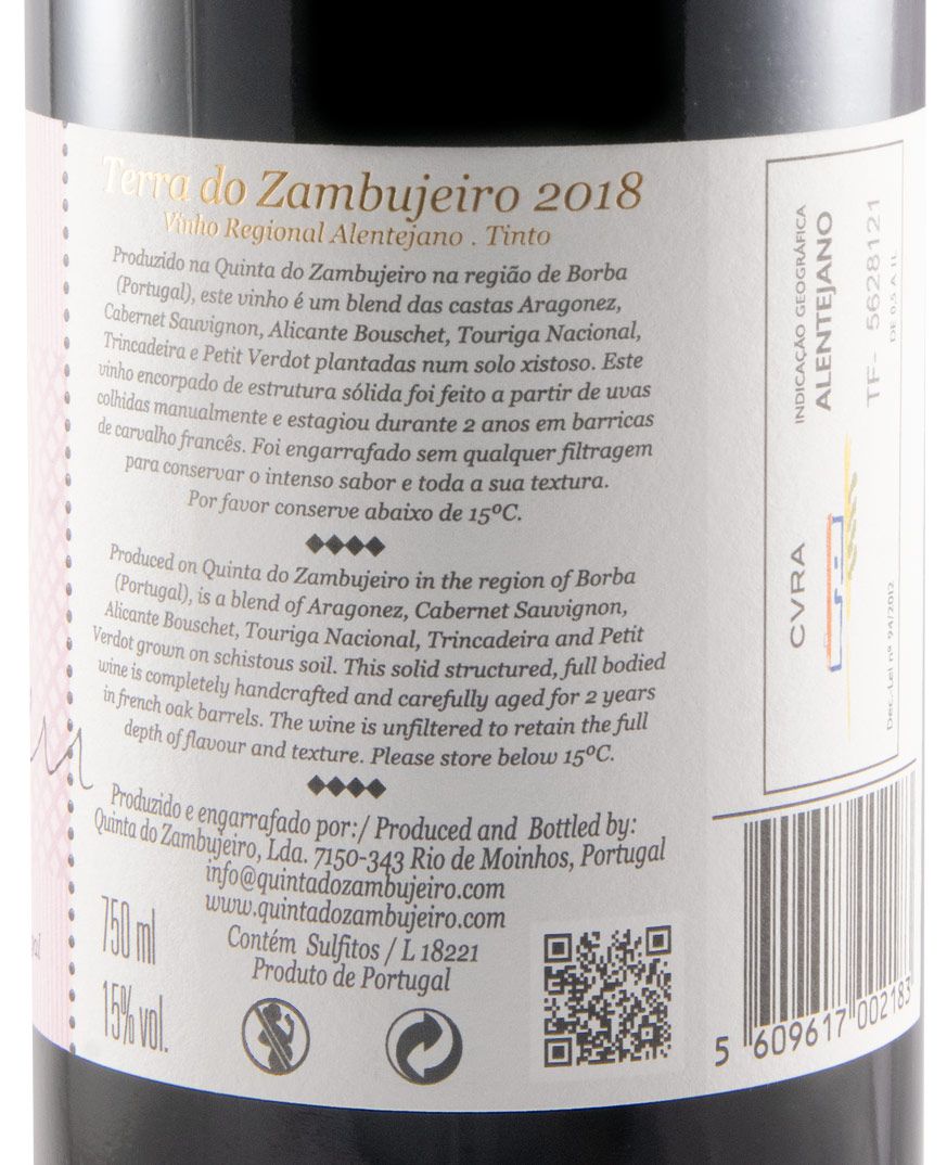 2018 Terra do Zambujeiro red