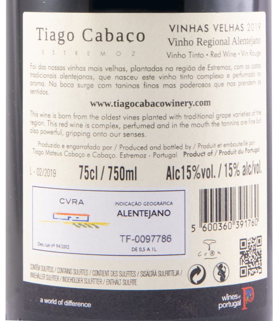 2019 Tiago Cabaço Vinhas Velhas red