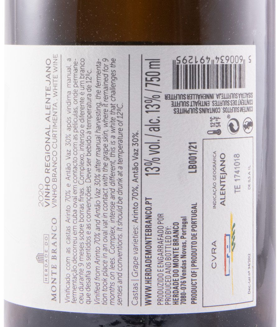 2020 Herdade do Monte Branco Limited Edition white