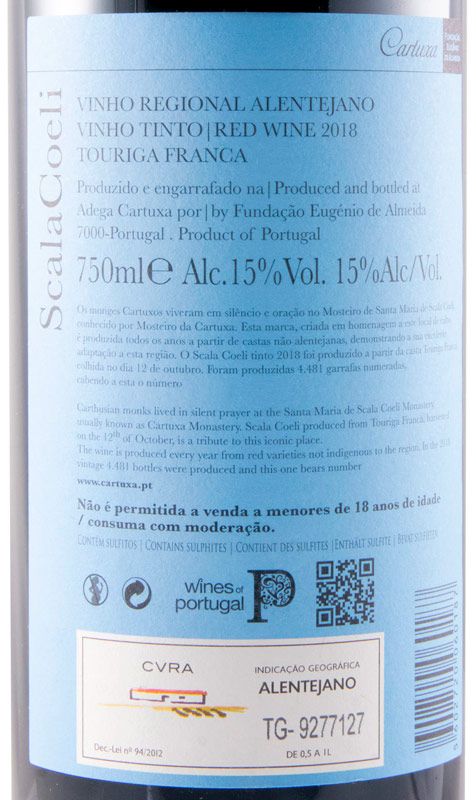 2018 Scala Coeli Touriga Franca tinto