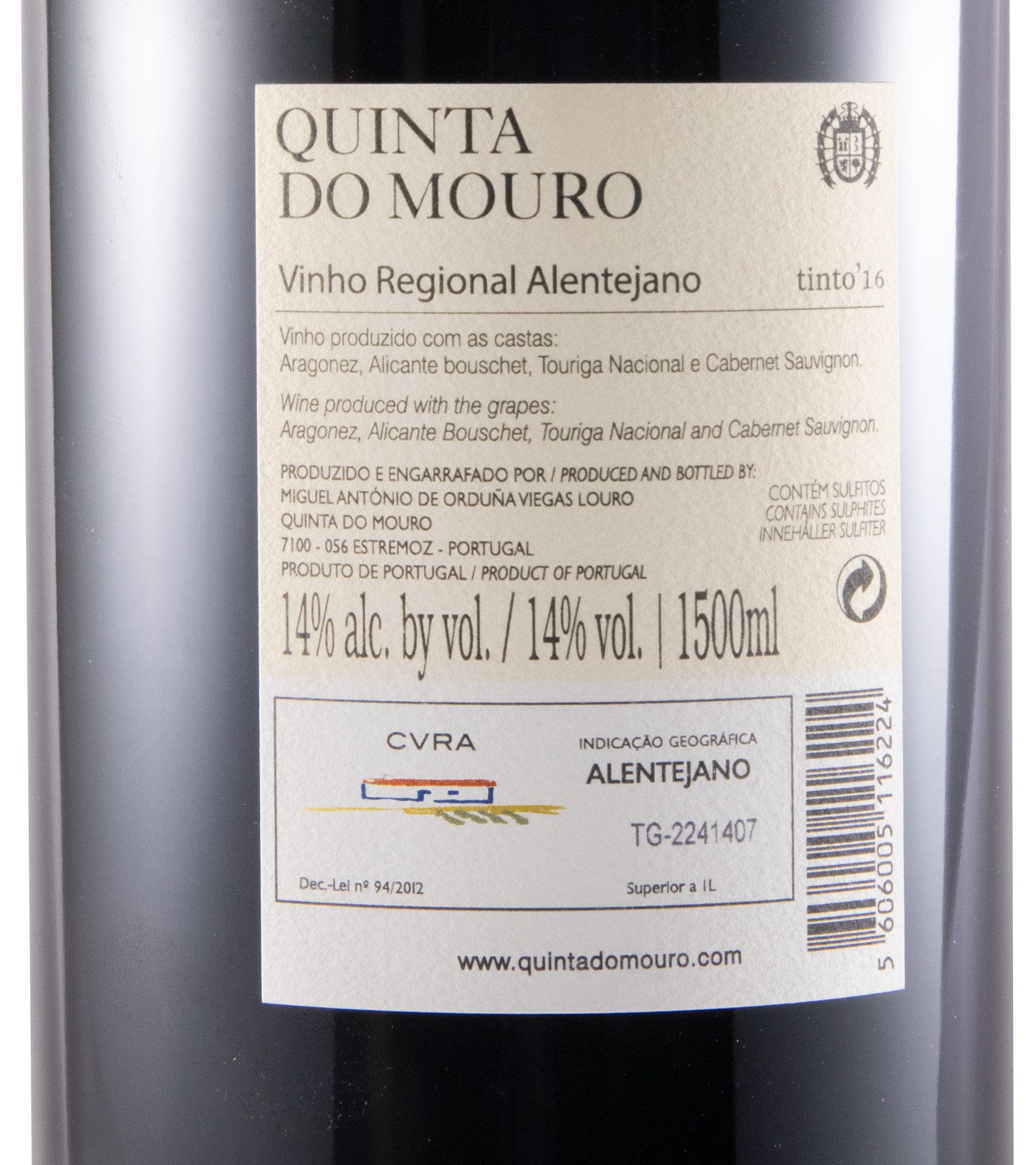 2016 Quinta do Mouro red 1.5L