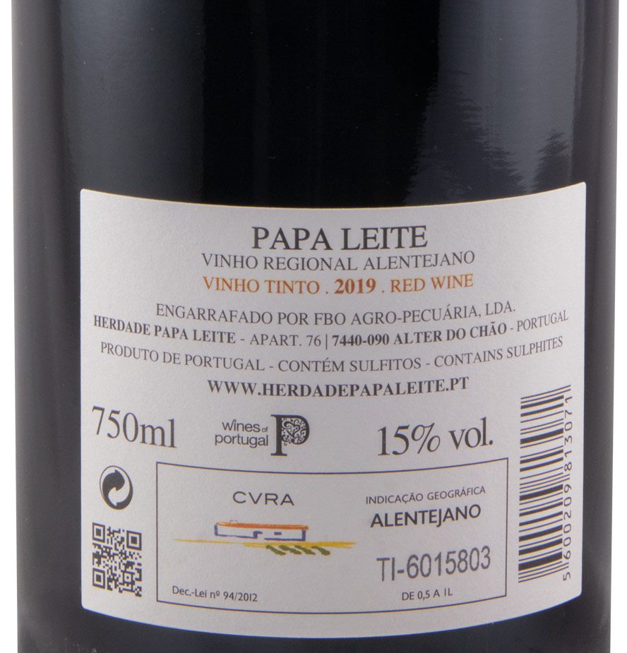 2019 Herdade Papa Leite Pacto do Diabo red