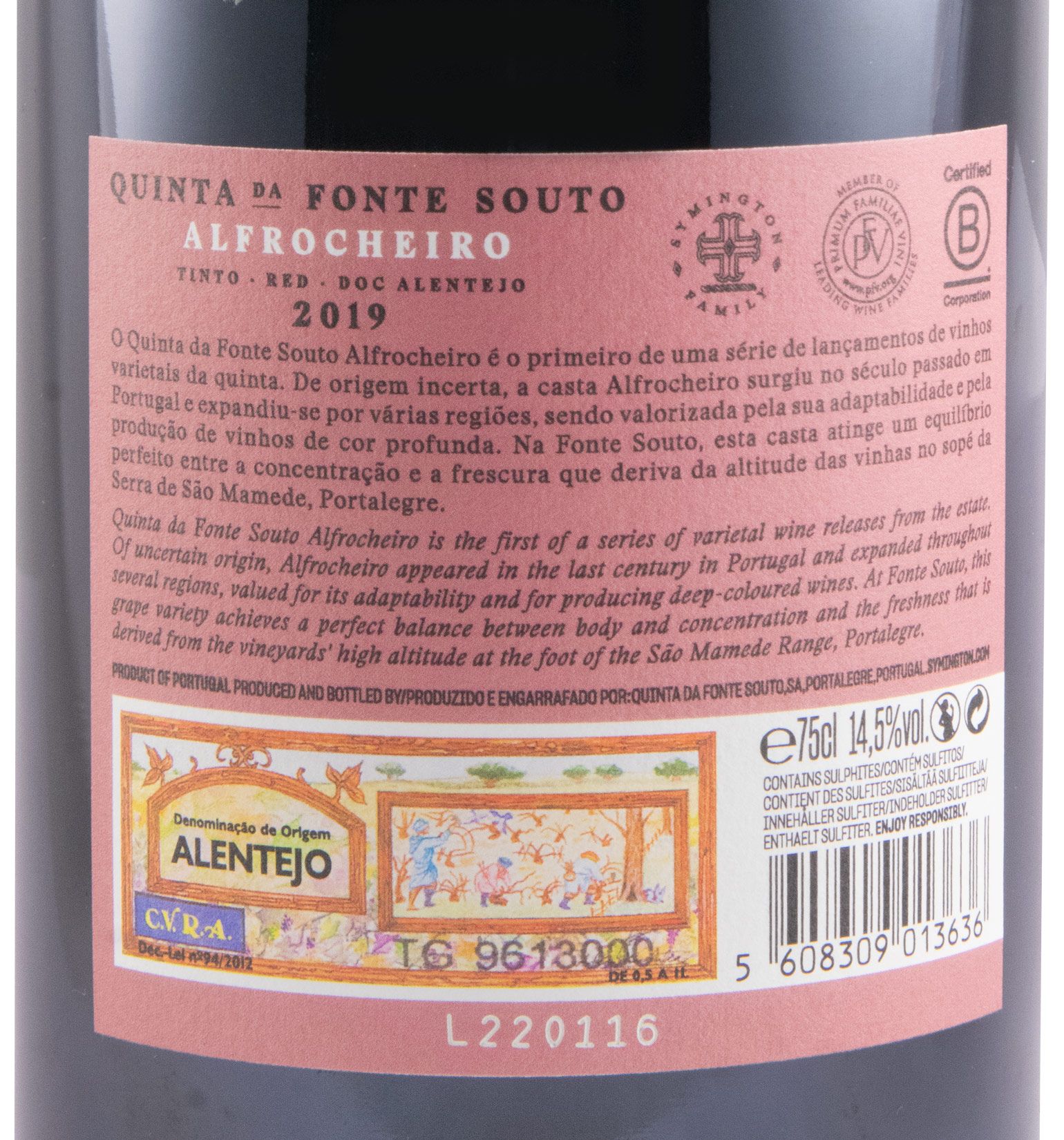 2019 Quinta da Fonte Souto Alfrocheiro red