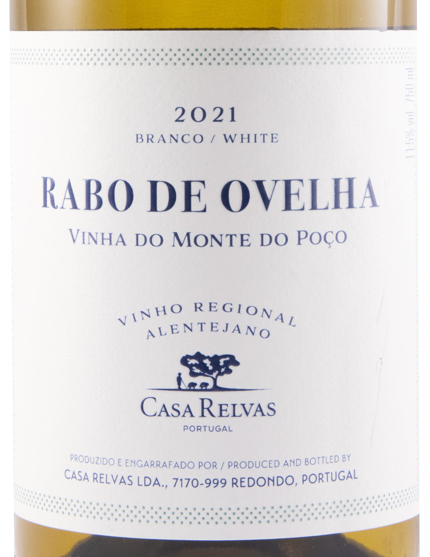 2021 Casa Relvas Rabo de Ovelha Vinha do Monte do Poço branco