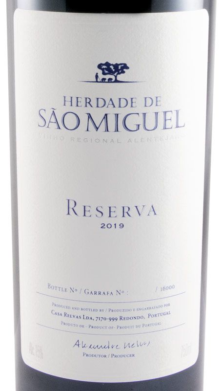 2019 Herdade de São Miguel Reserva red