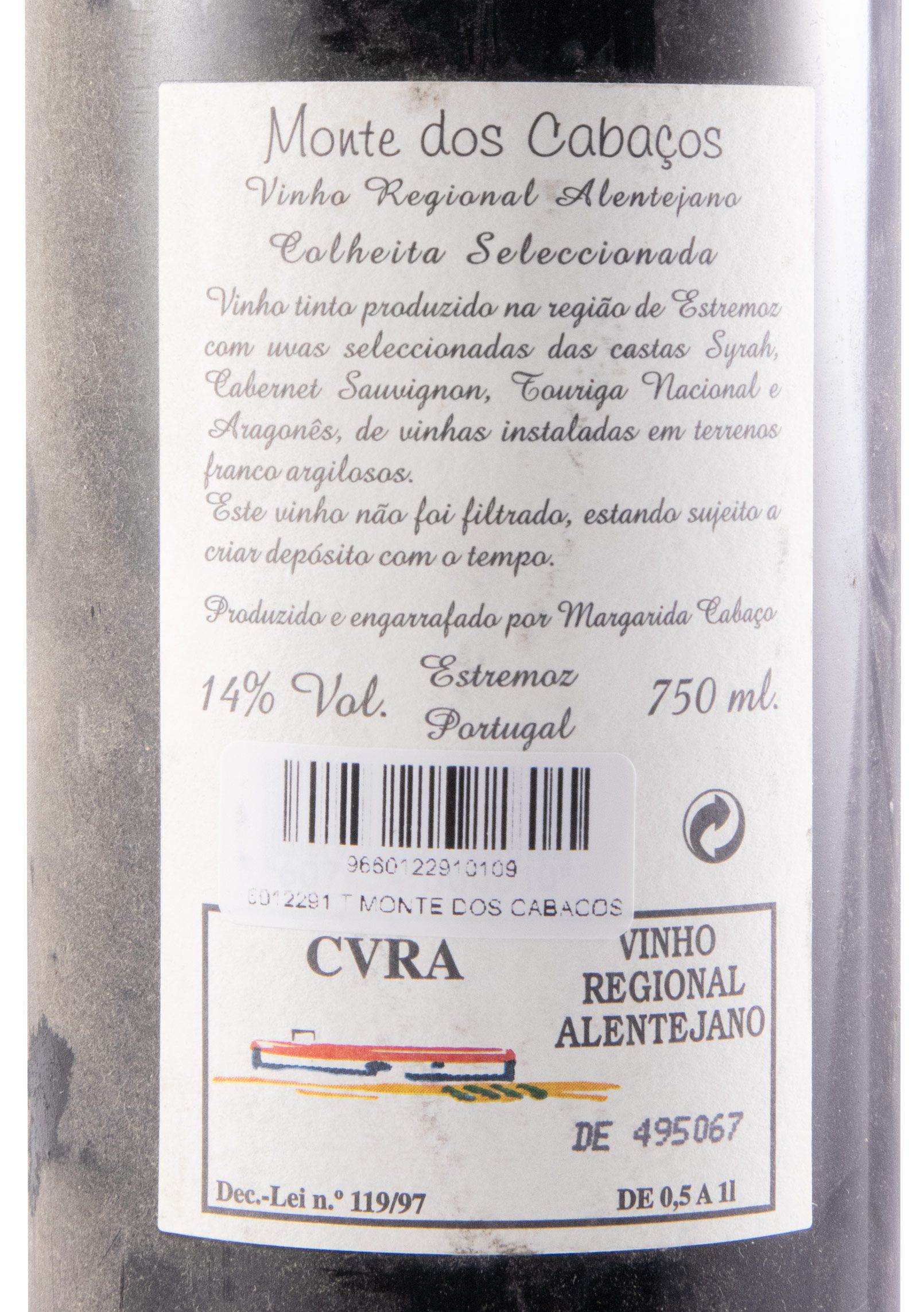 2002 Monte dos Cabaços tinto