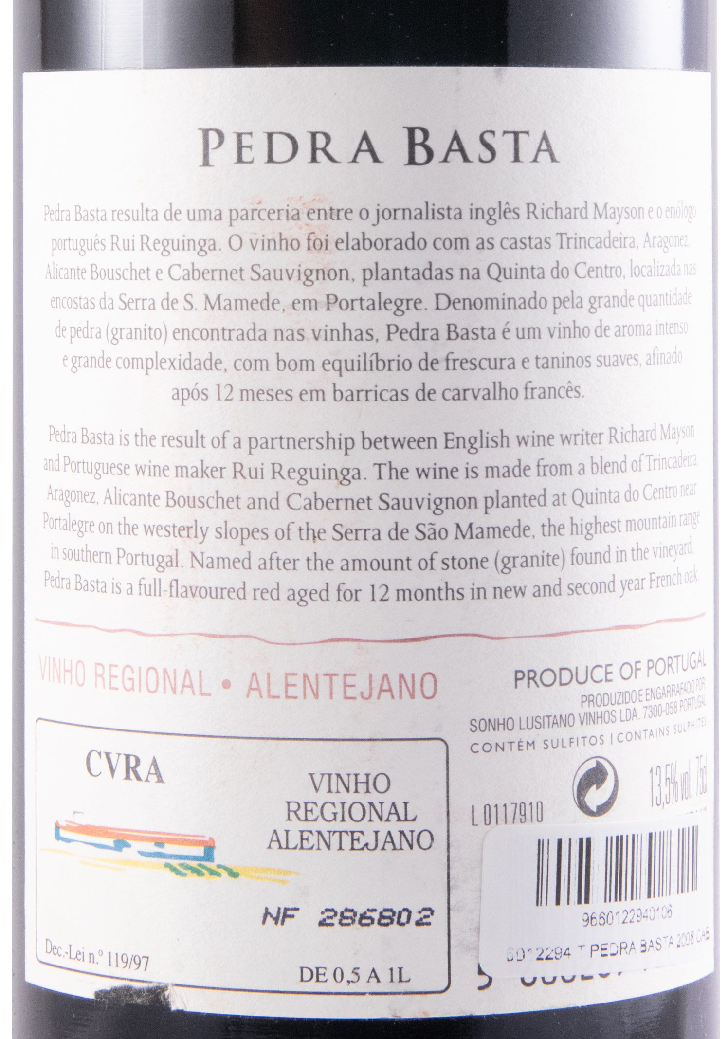 2008 Pedra Basta red