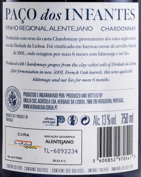 2021 Herdade da Lisboa Paço dos Infantes Chardonnay white