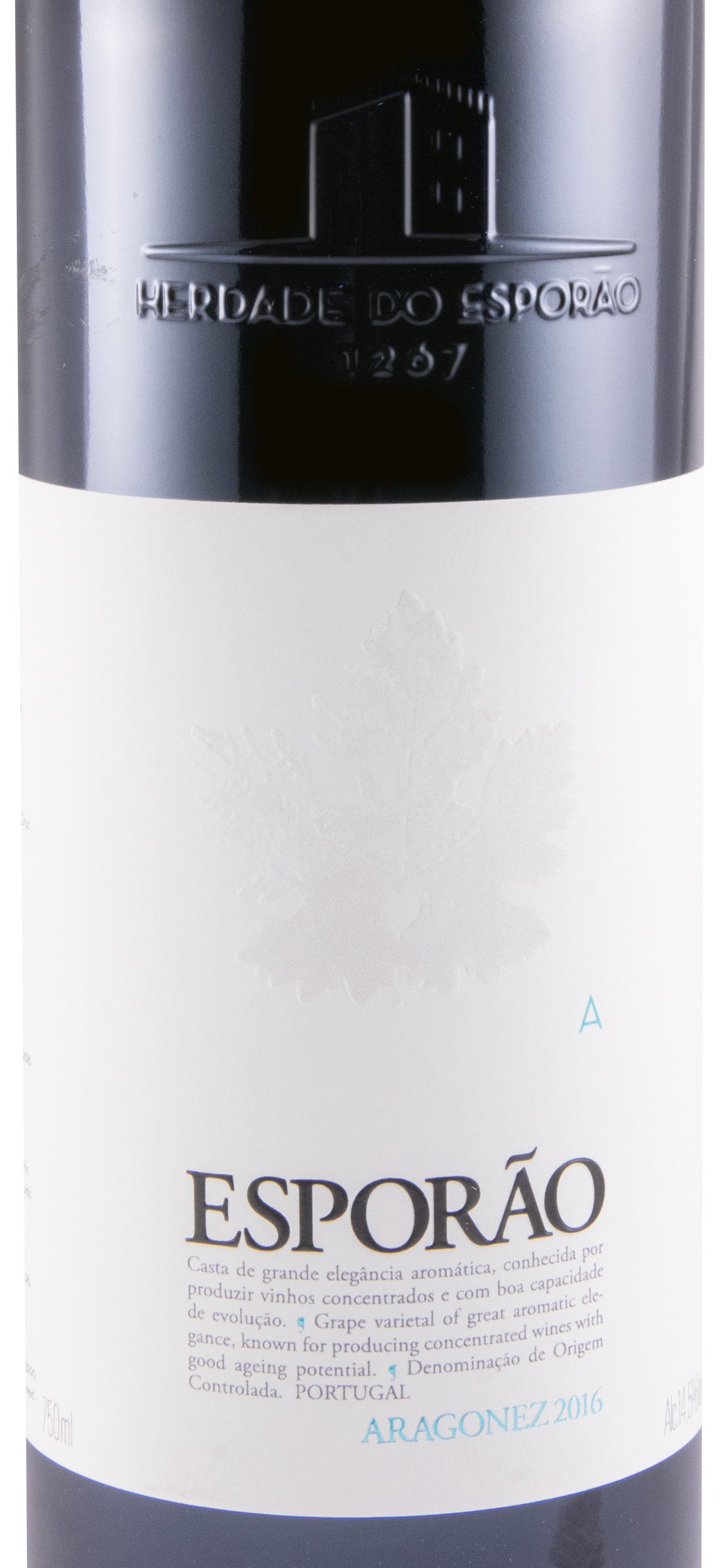 2016 Herdade do Esporão Aragonês red