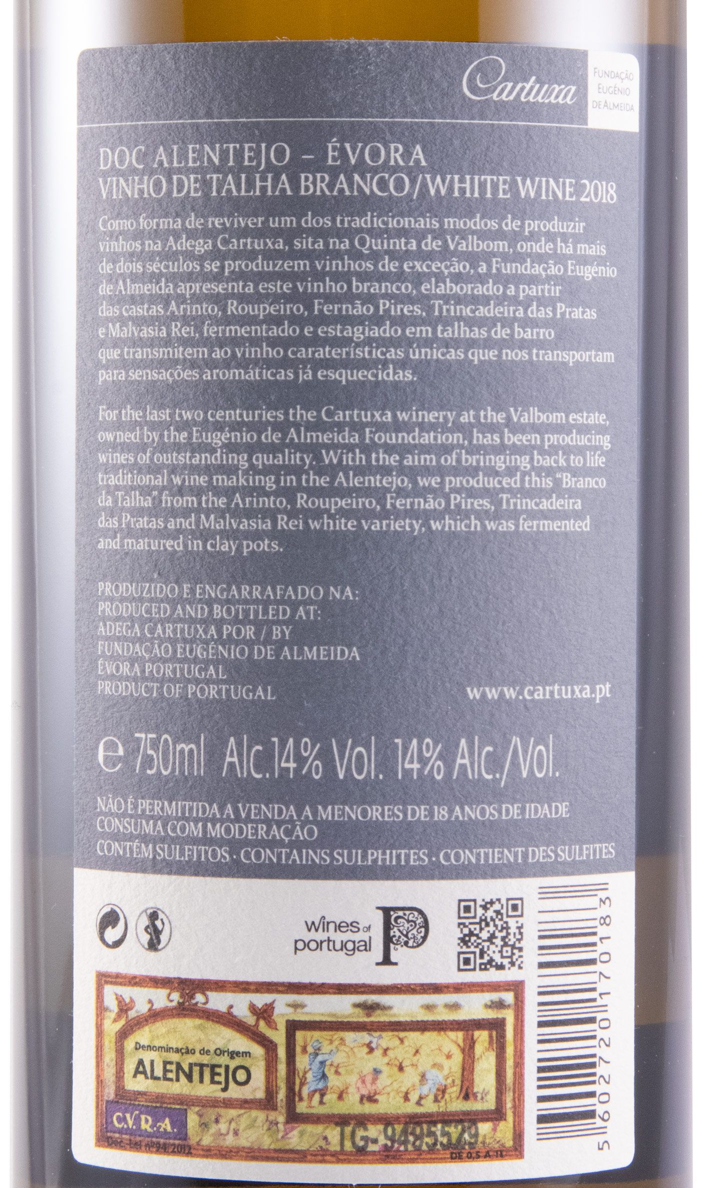 2018 Cartuxa Vinho de Talha branco