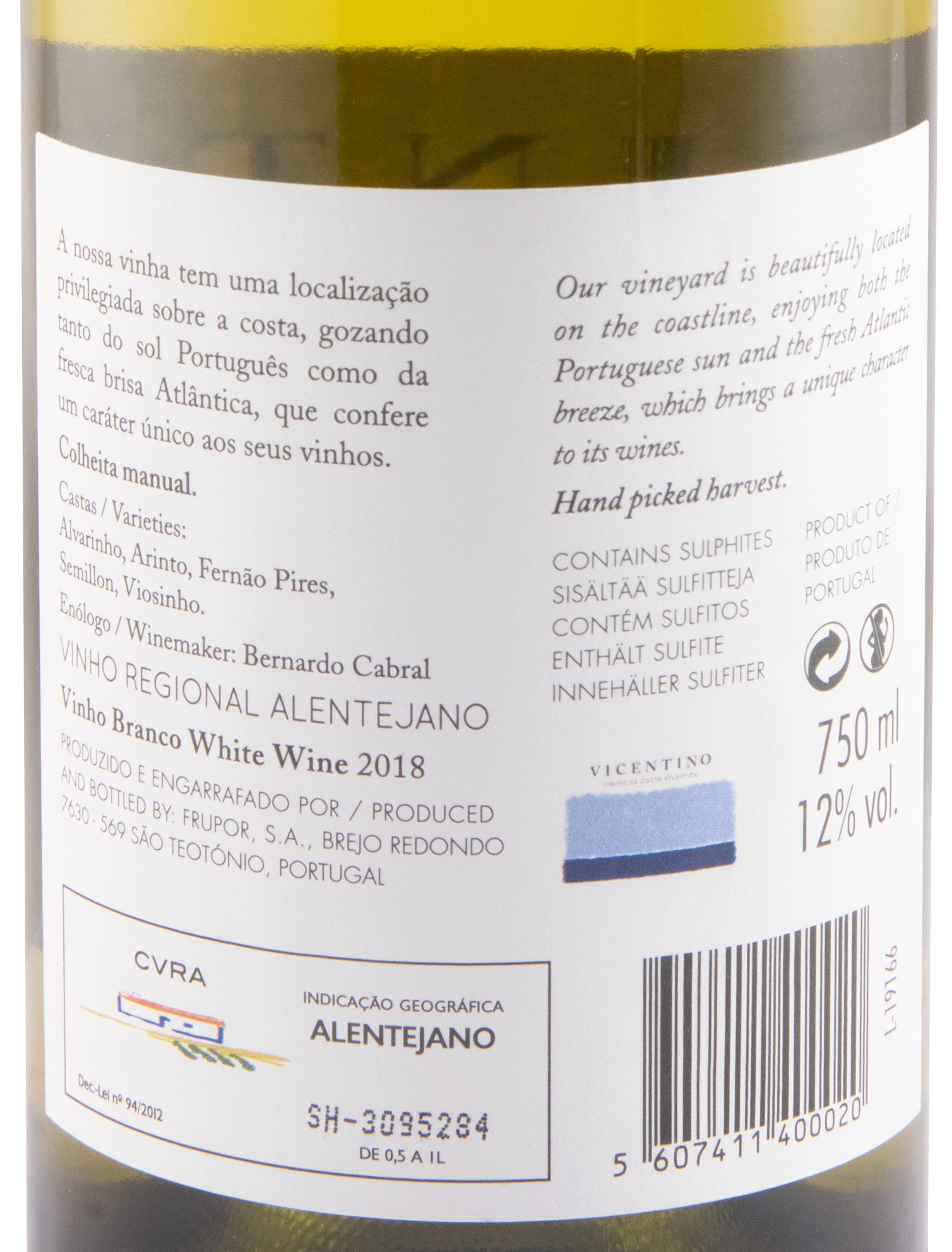 2018 Vicentino white