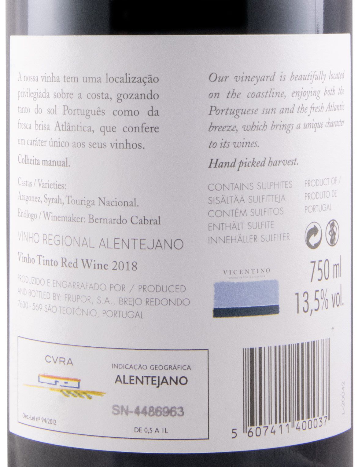 2018 Vicentino red