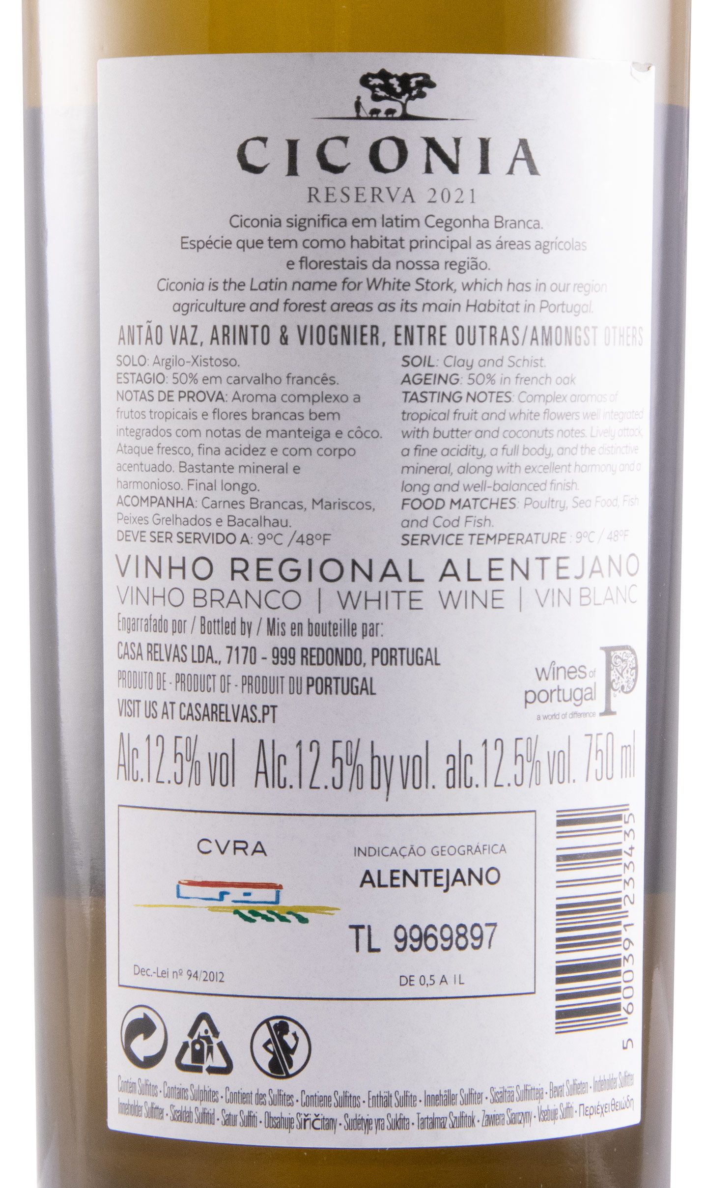 2021 Ciconia Reserva branco