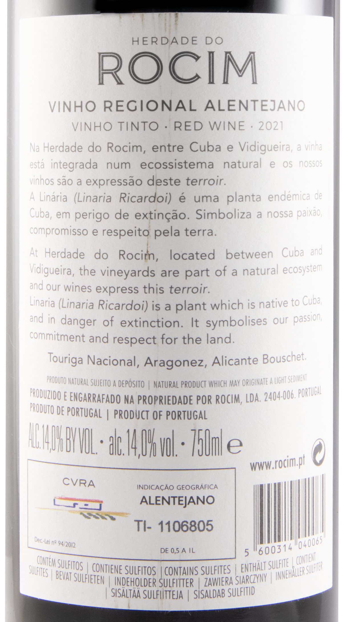2021 Herdade do Rocim red