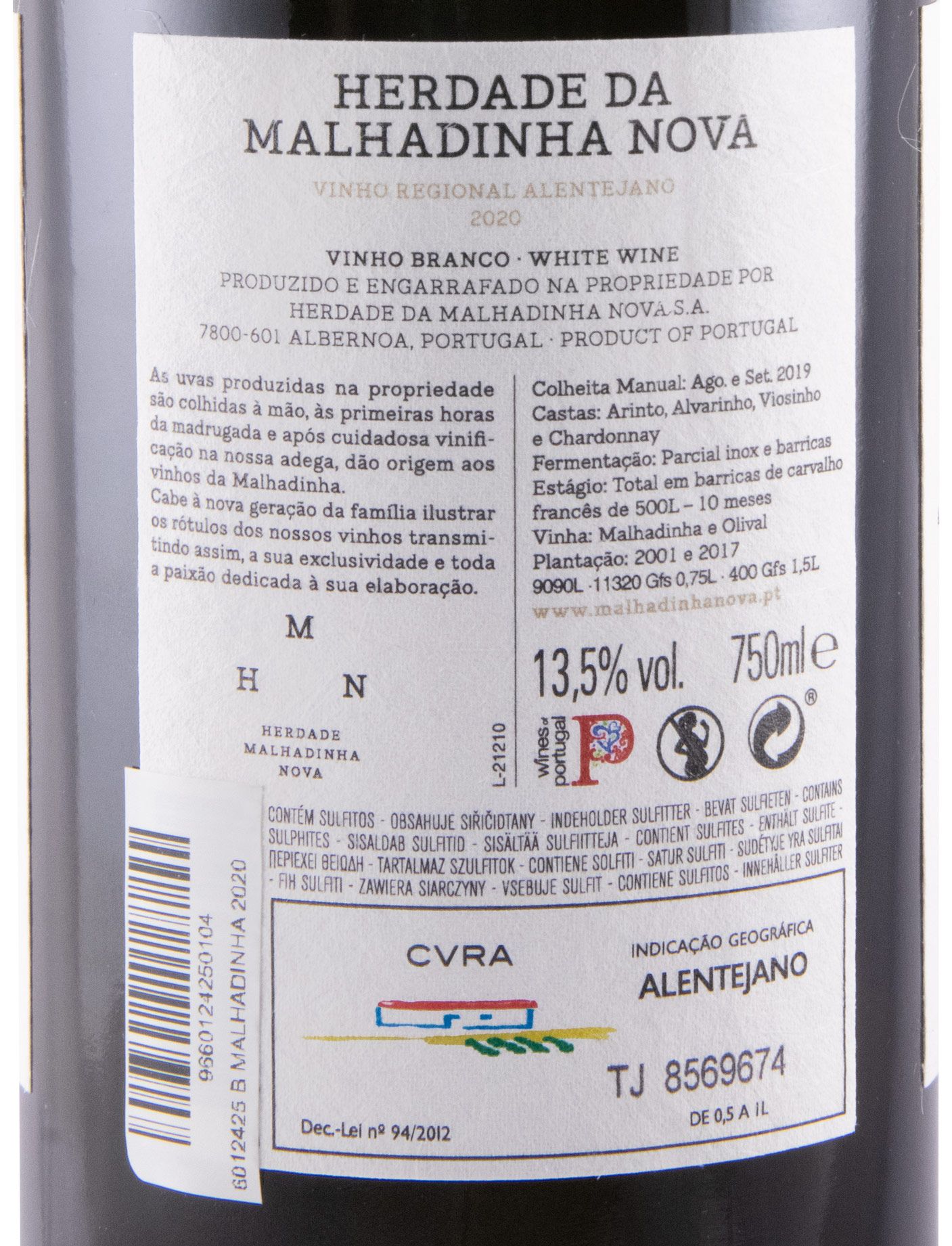 2020 Malhadinha white