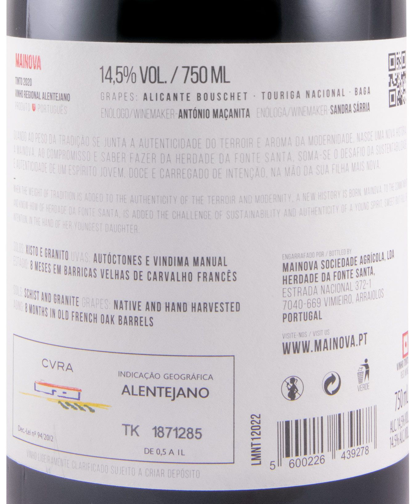 2020 Mainova tinto