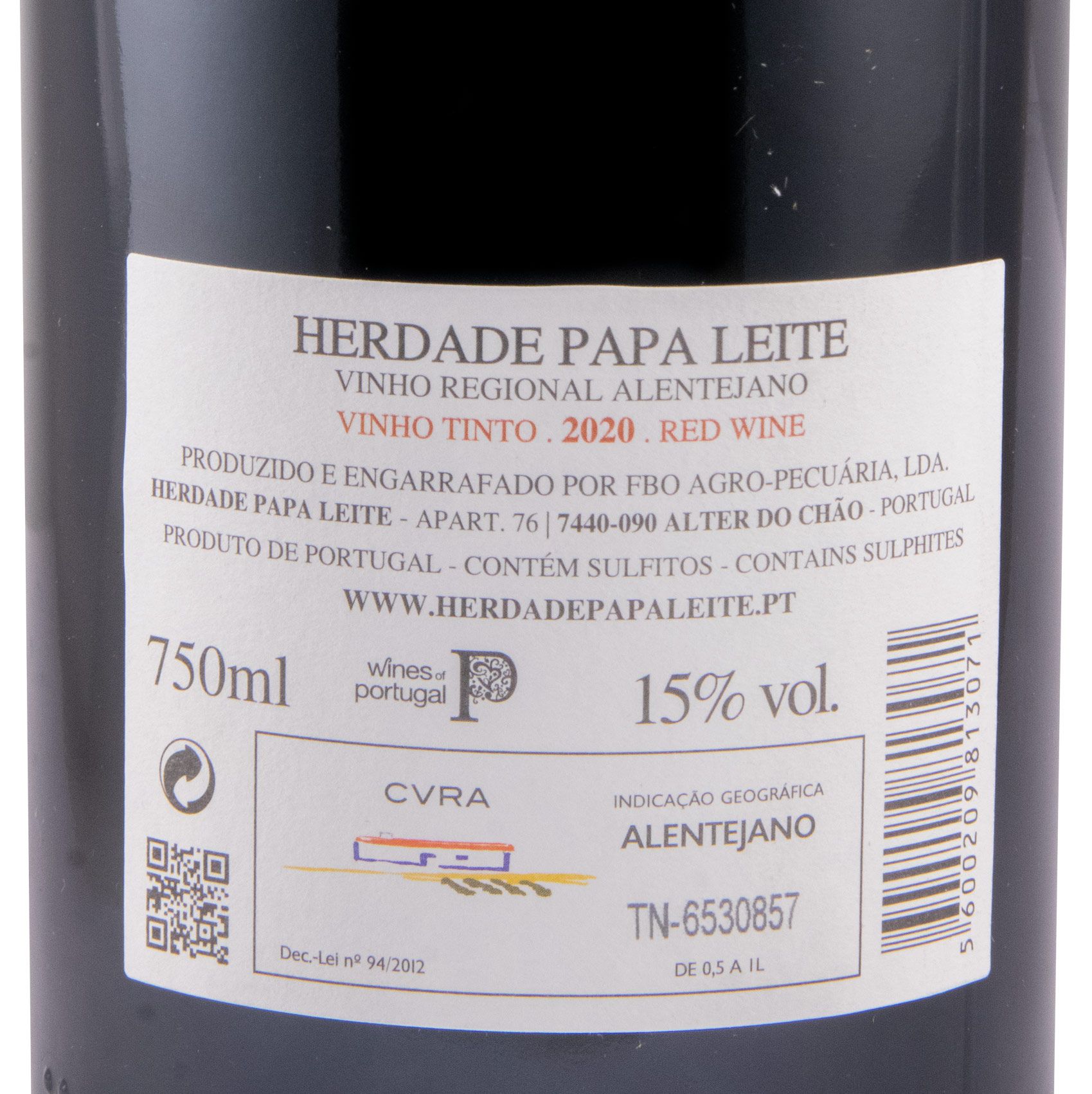 2020 Herdade Papa Leite Pacto do Diabo red
