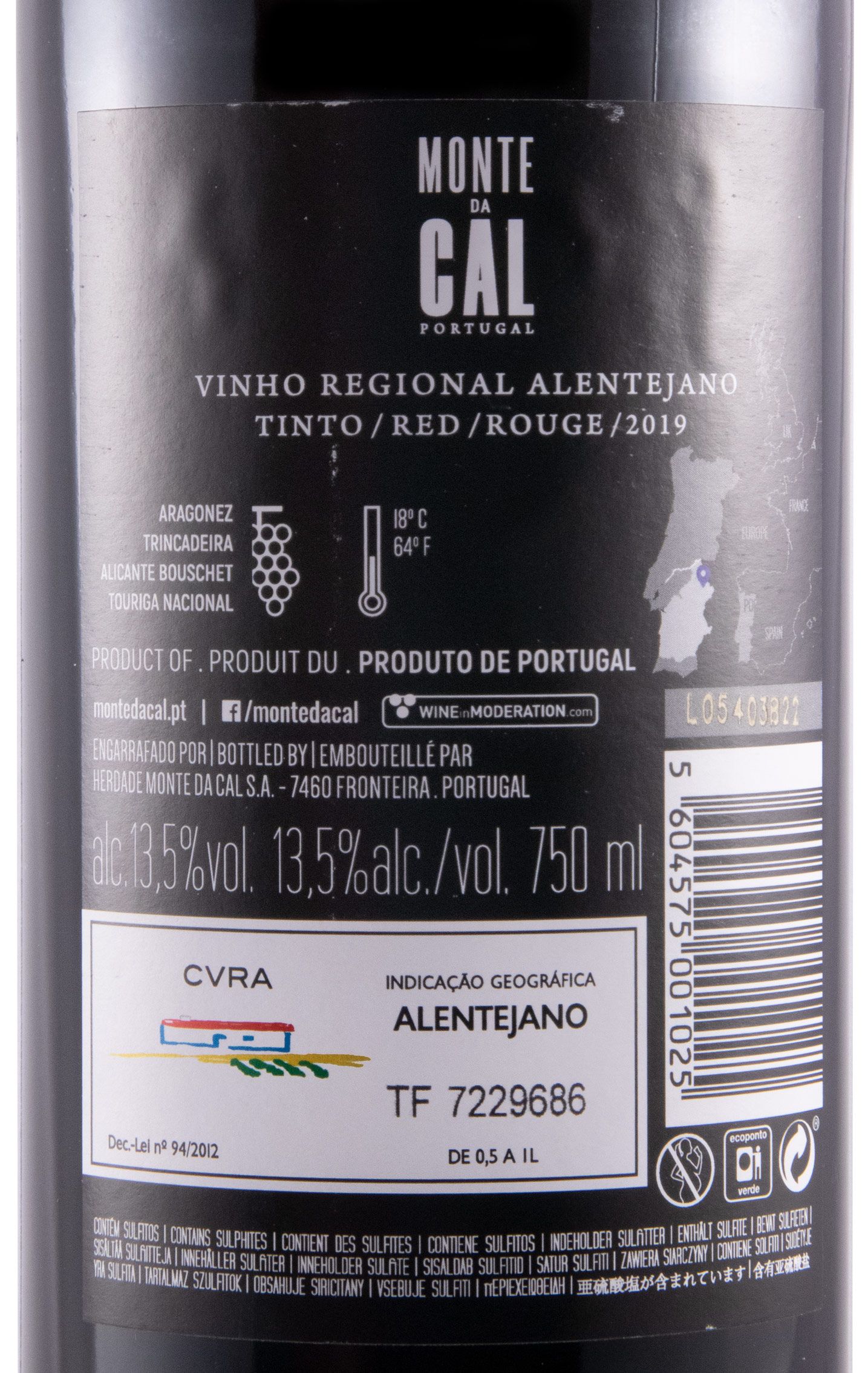 2019 Monte da Cal red