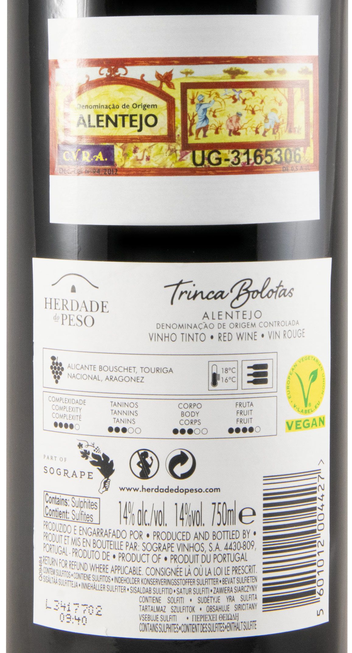 2021 Herdade do Peso Trinca Bolotas tinto