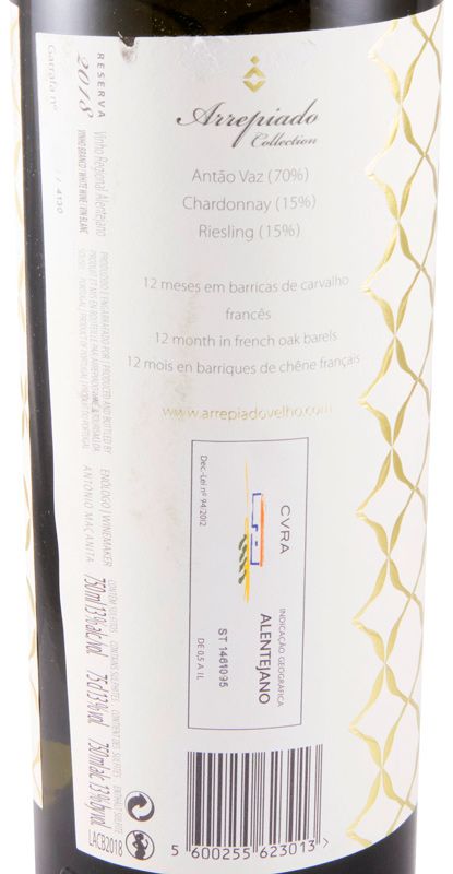 2018 Arrepiado Collection Reserva white