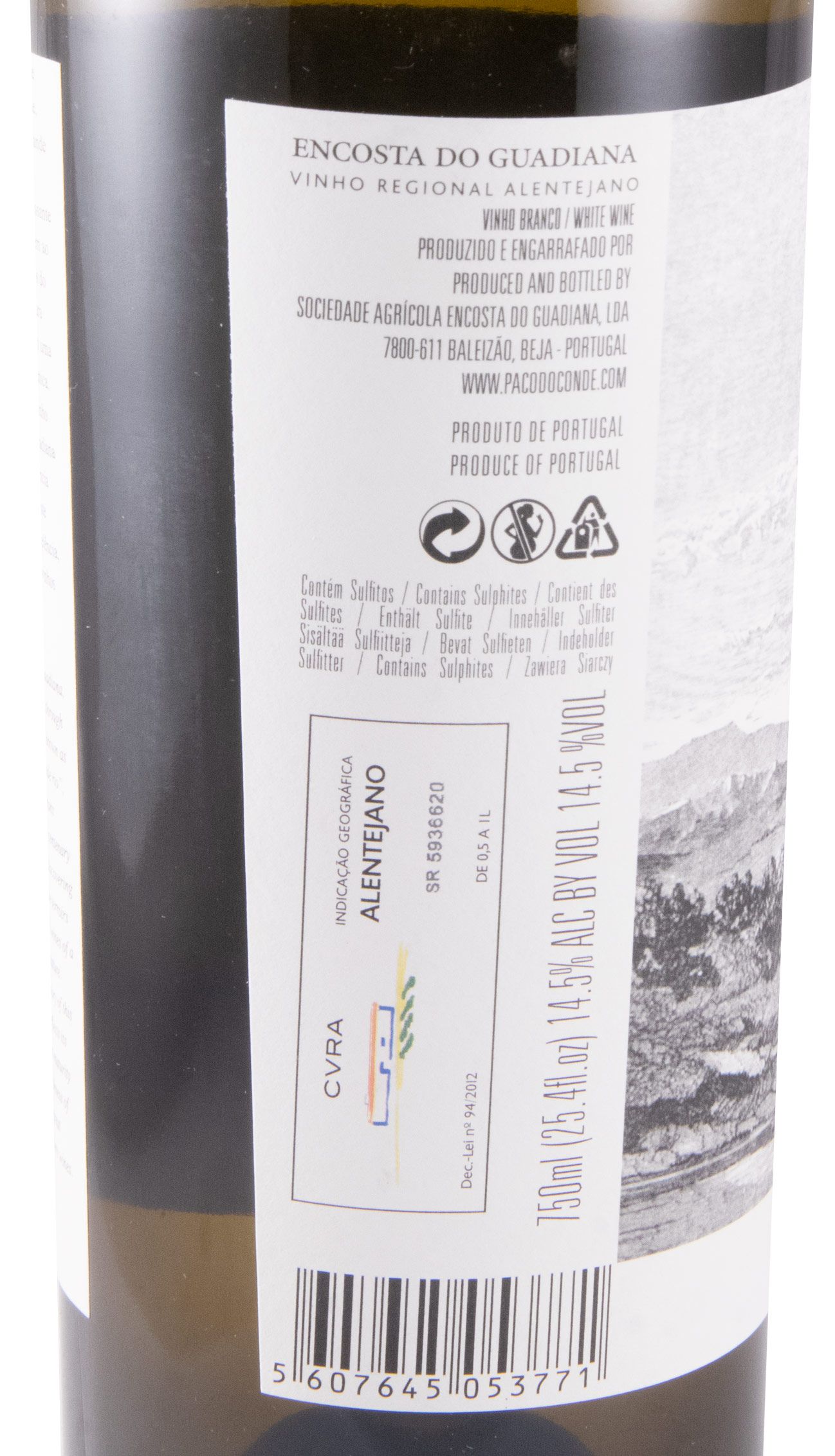 2019 Encosta do Guadiana Private Selection white