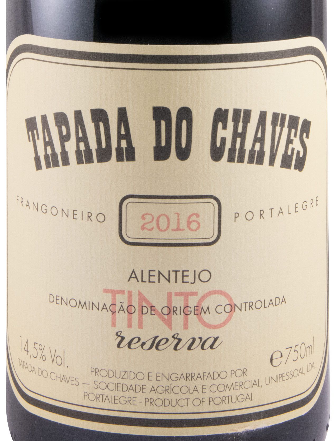 2016 Tapada do Chaves Reserva red