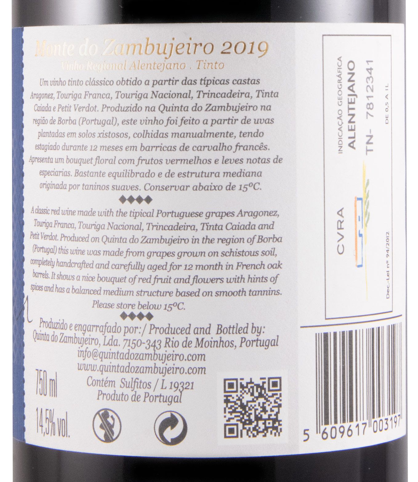 2019 Monte do Zambujeiro red