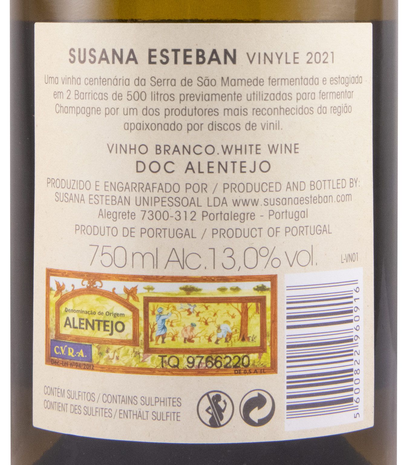 2021 Susana Esteban Vinyle branco