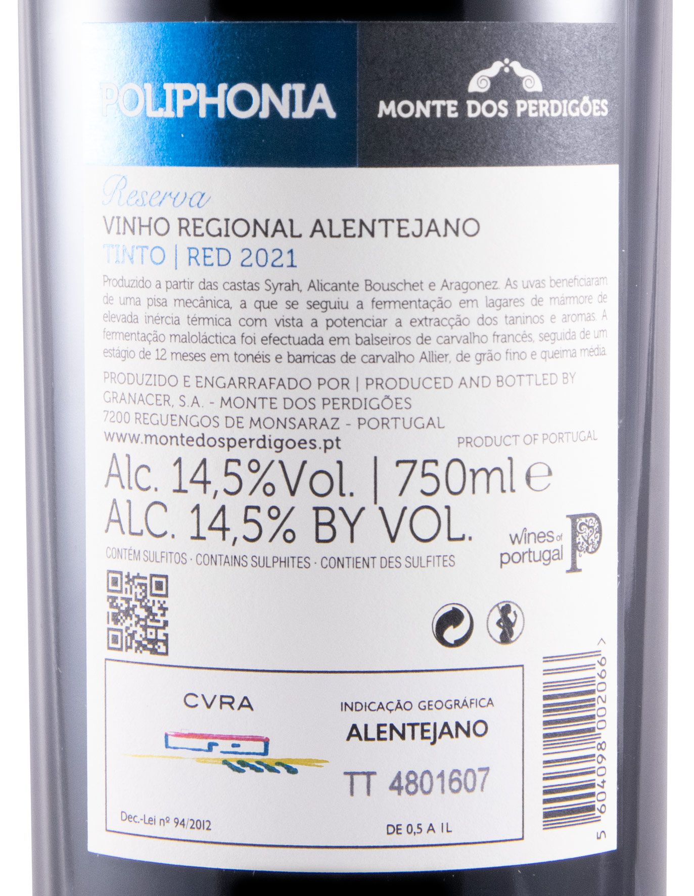 2021 Poliphonia Reserva tinto