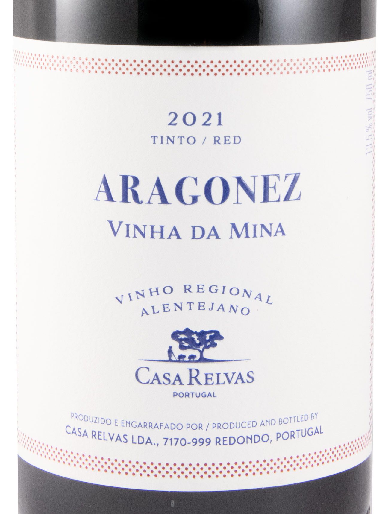 2021 Casa Relvas Vinha da Mina Aragonez tinto