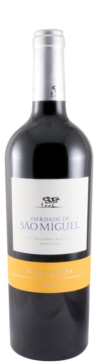 2018 Herdade de São Miguel Trincadeira tinto (rótulo danificado)