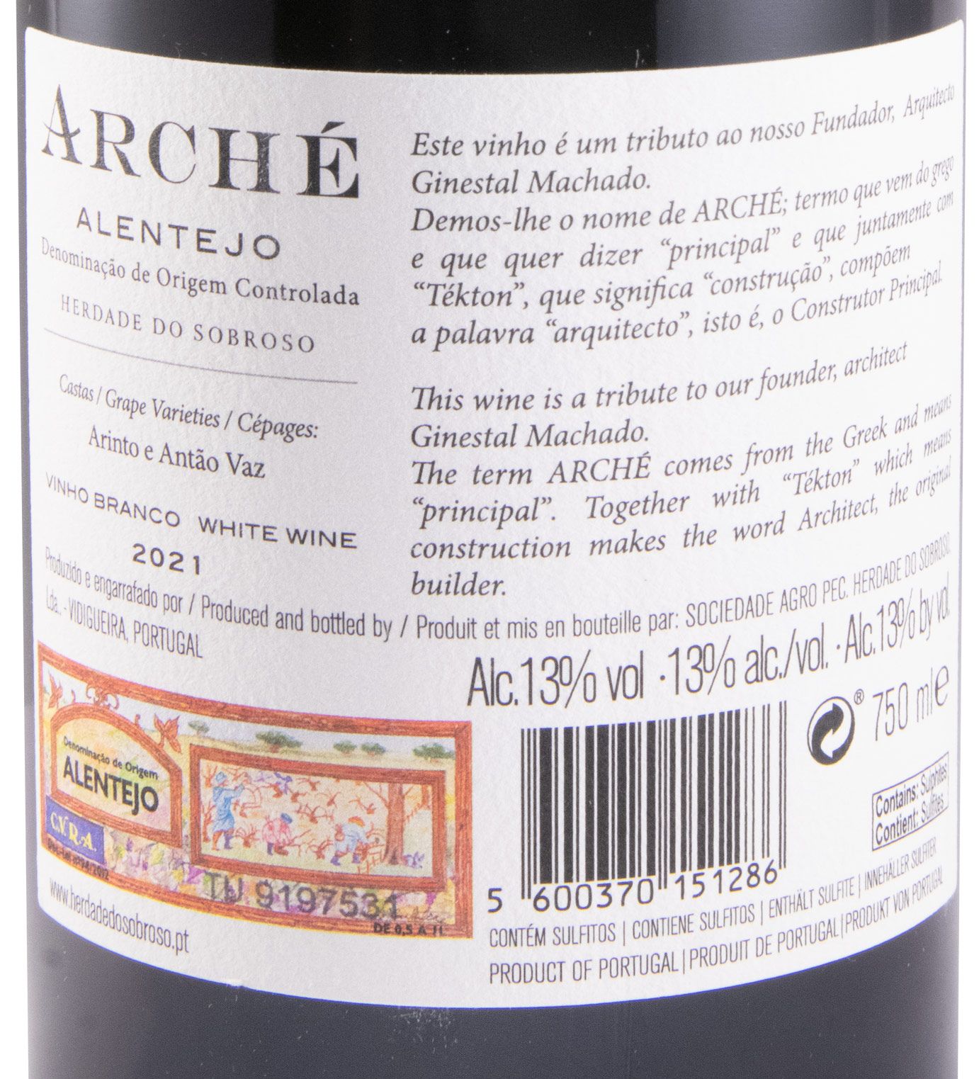 2021 Herdade do Sobroso Arché white