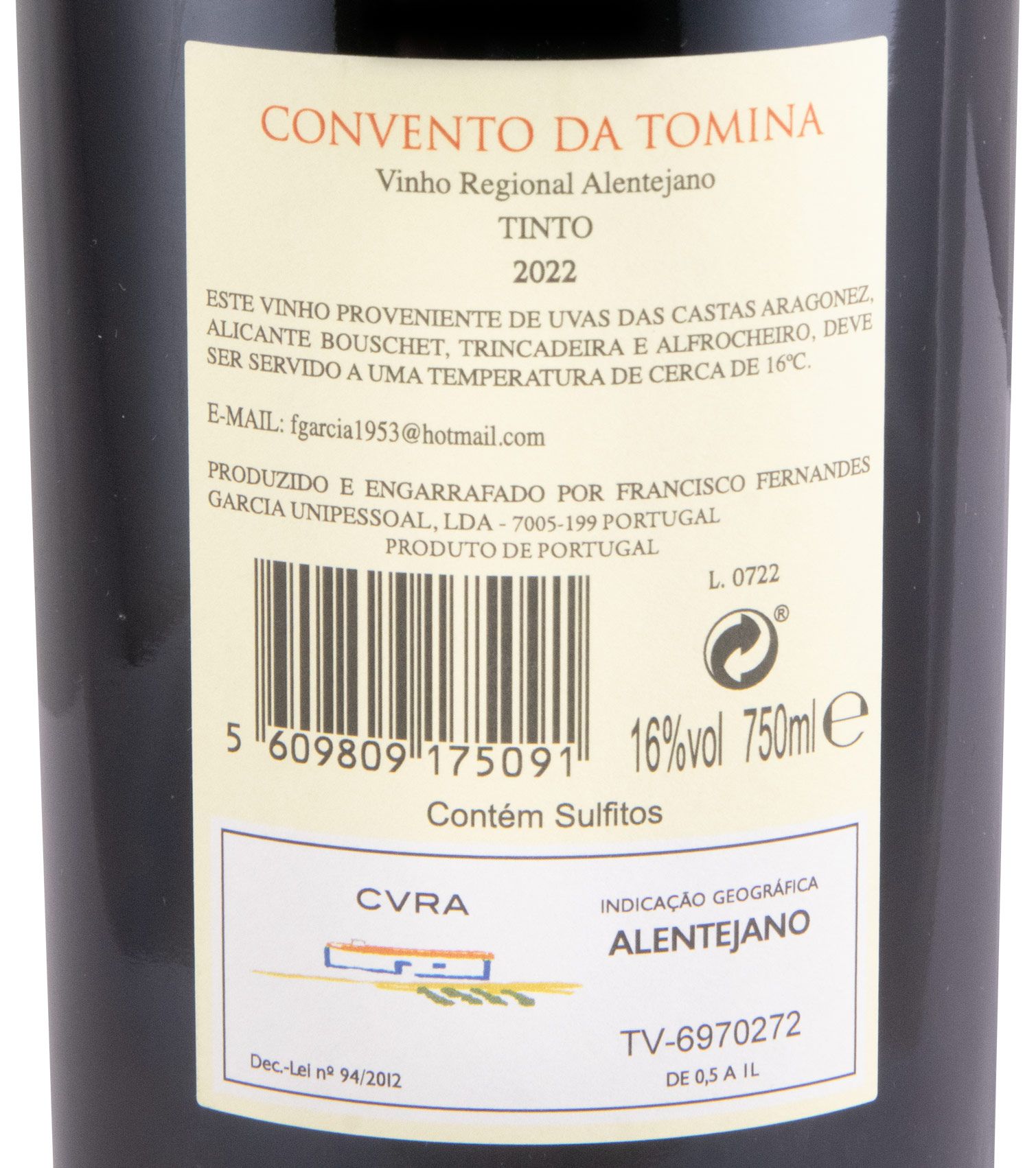 2022 Convento da Tomina red