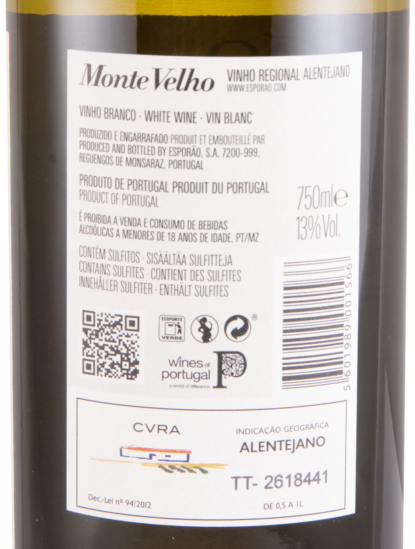 2022 Esporão Monte Velho white