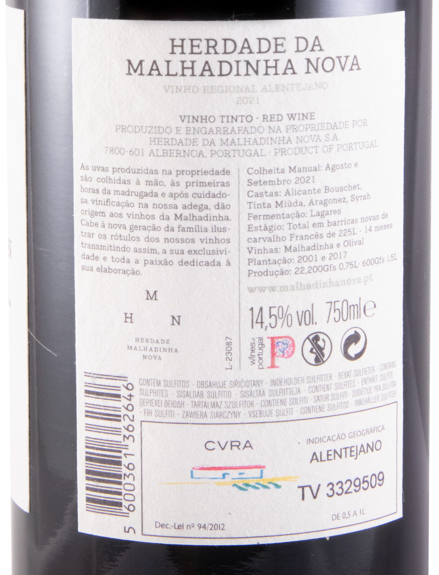 2021 Malhadinha red