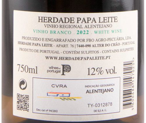 2022 Herdade Papa Leite C50 white